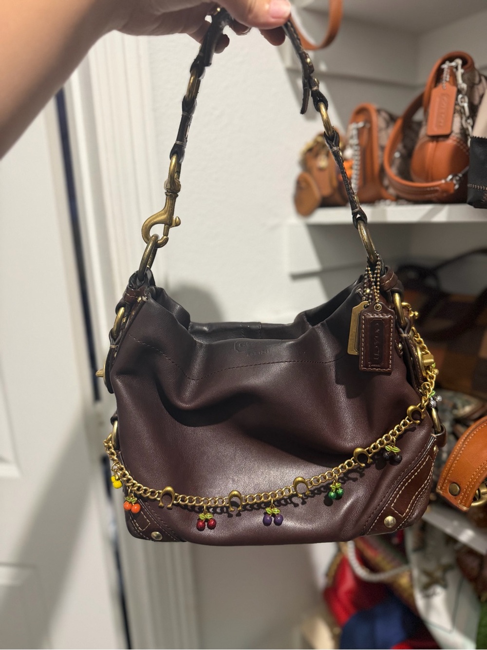 Vintage Coach Leather Carly (medium)